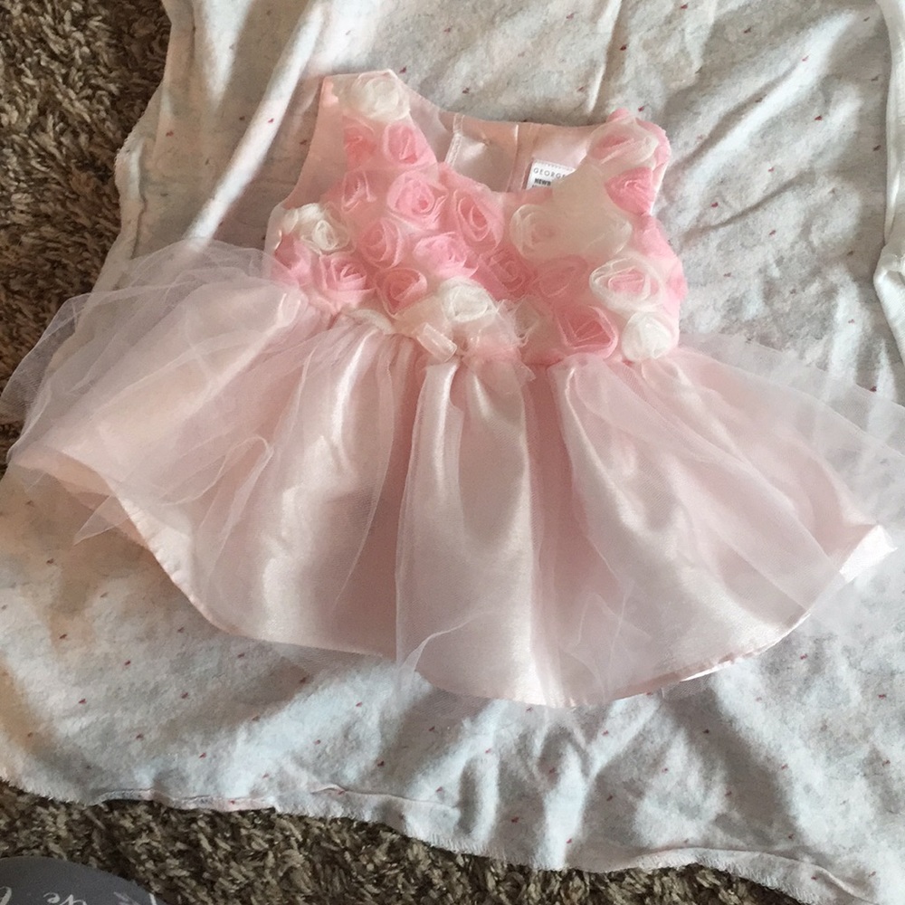 A spring newborn dress.